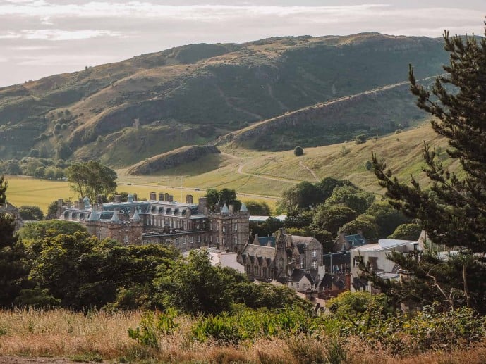 Holyrood Palace View from Calton Hill