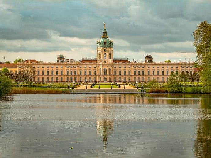 Schloss Charlottenburg Palace lake reflection