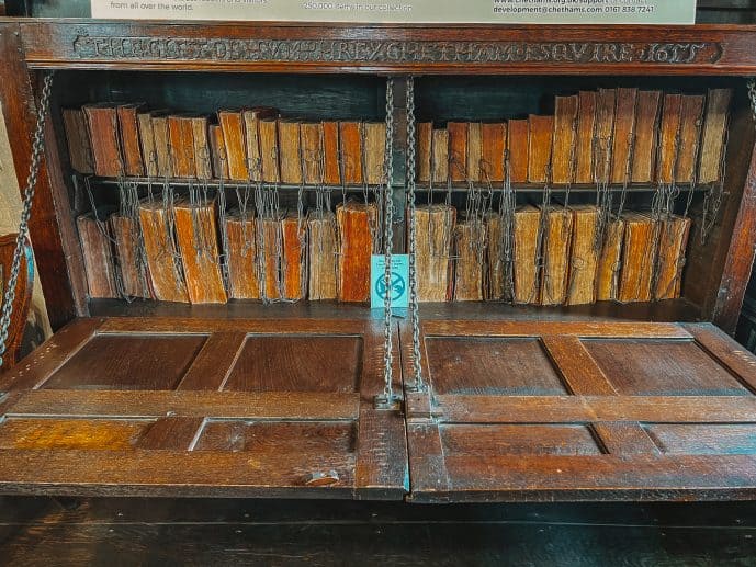 Chained Book Library chetham's
