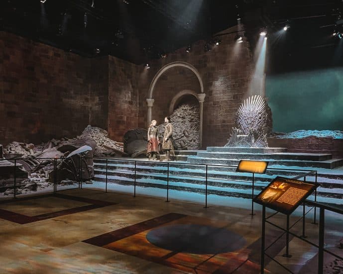Game of Thrones Studio Tour destroyed throne room 