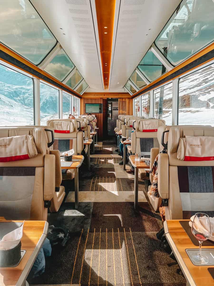 Glacier Express Excellence Class carriage