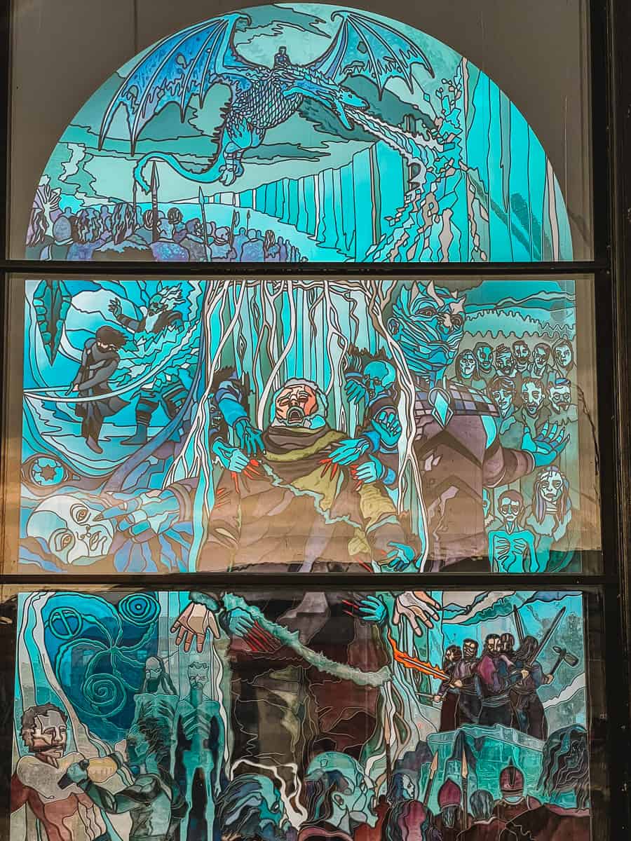 Glass of Thrones Belfast White Walker window