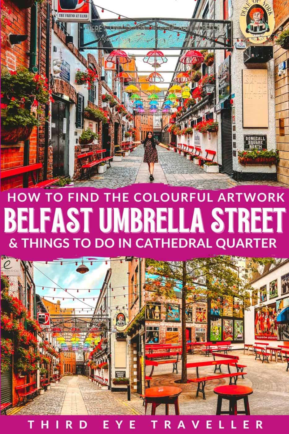 How to find Umbrella Street Belfast Cathedral Quarter