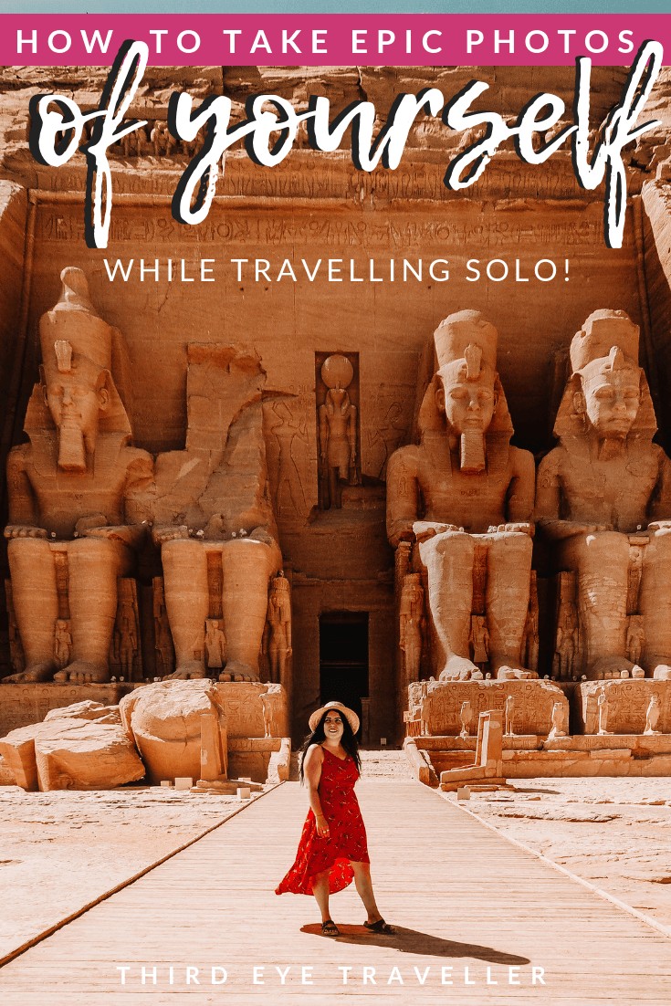 how to take photos of yourself when travelling solo
