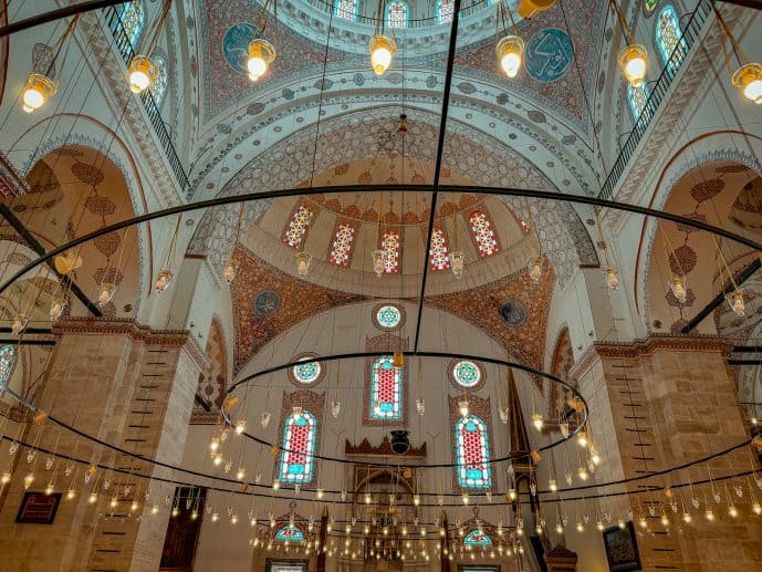 Inside Beyazit Mosque Istanbul