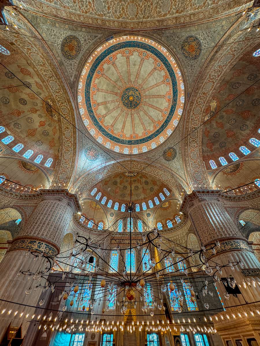 Inside Blue Mosque Istanbul