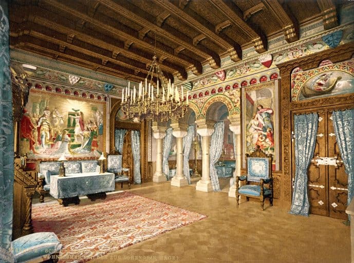 Inside Neuschwanstein-Castle-Salon