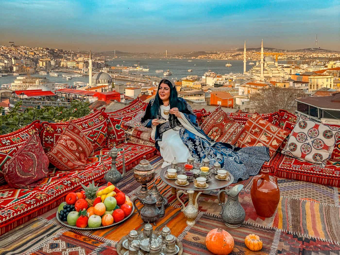 Nova Cafe Rooftop Photo Instagrammable Places in Istanbul