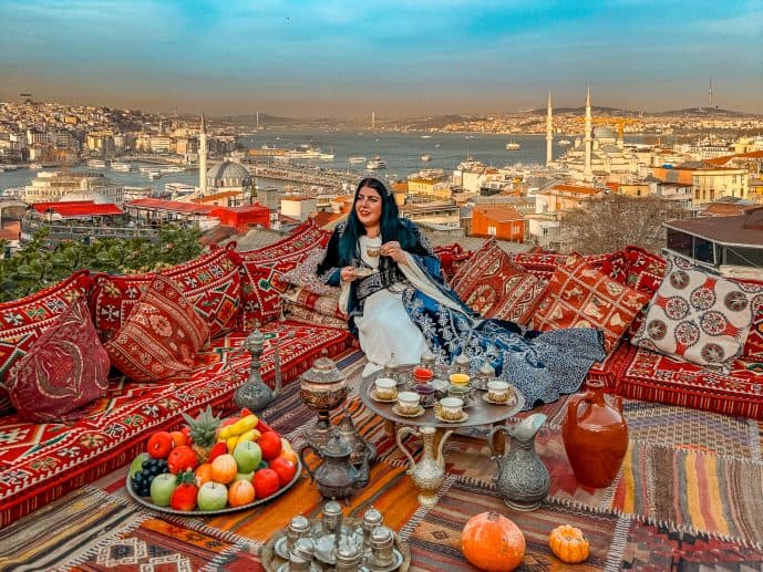 Nova Cafe Rooftop Photo Instagrammable Places in Istanbul 