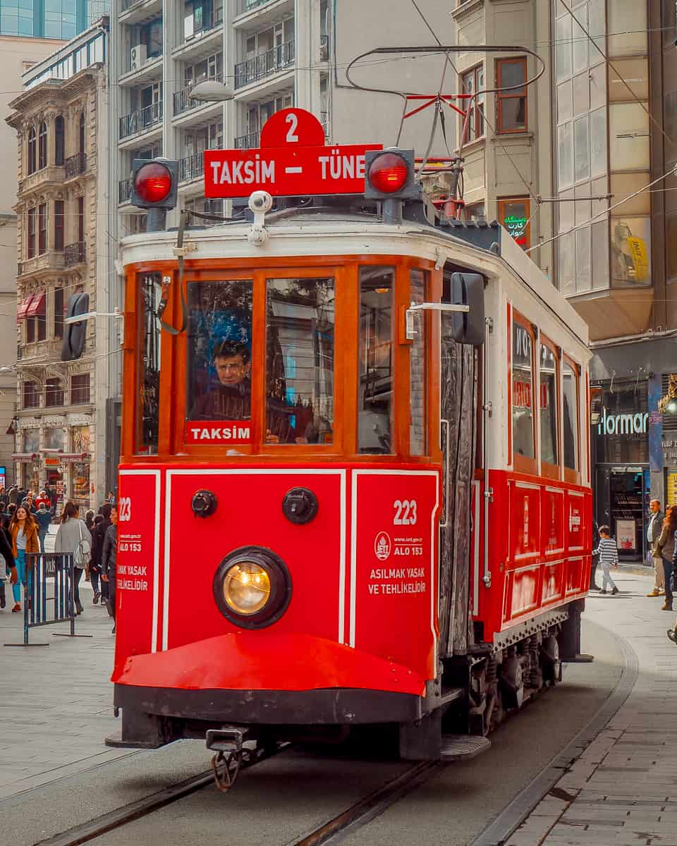 Istanbul Tram Iskital Street 