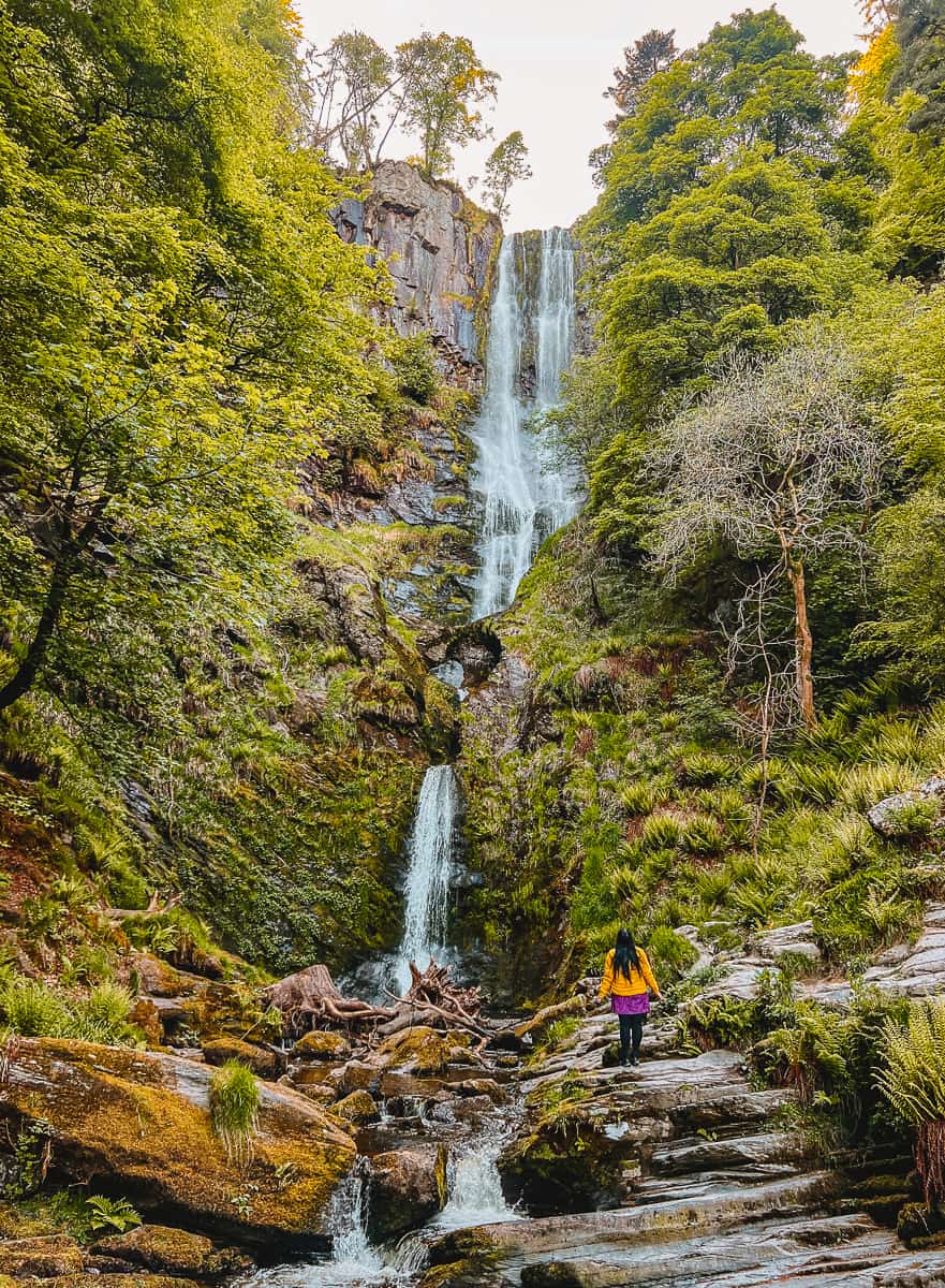 Pistyll Rhaeadr Waterfall Wales