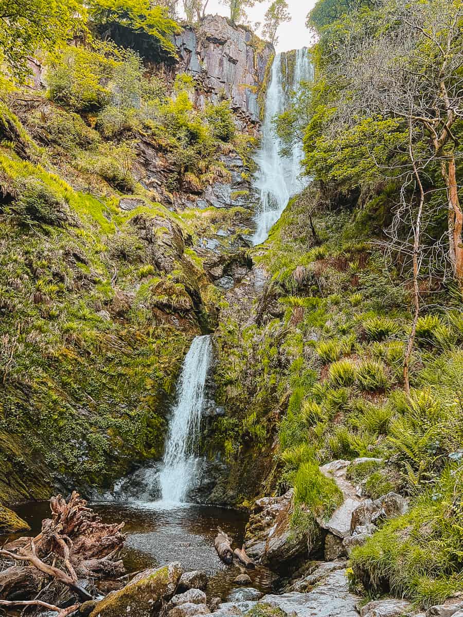Pistyll Rhaeadr waterfall seven wonders of Wales