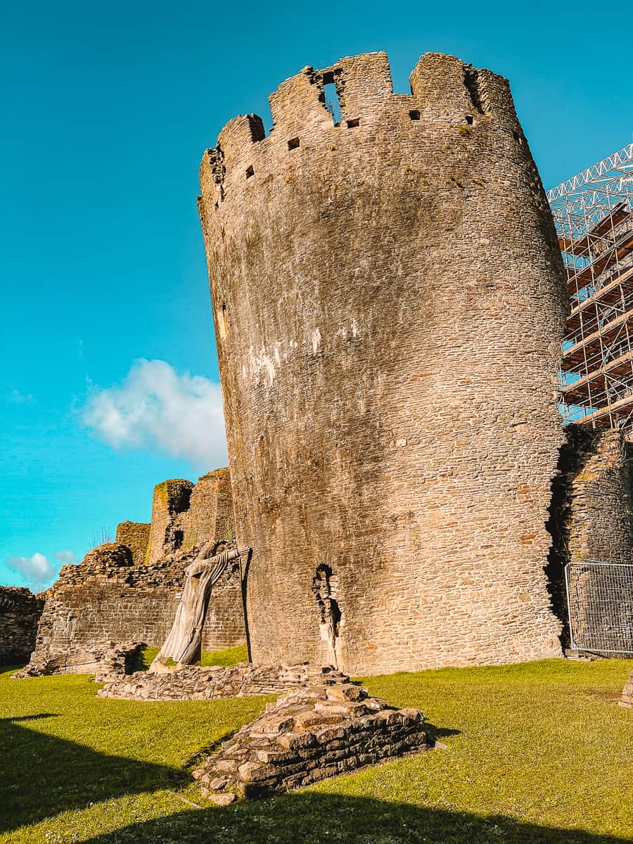 Caerphilly Castle Leaning Tower