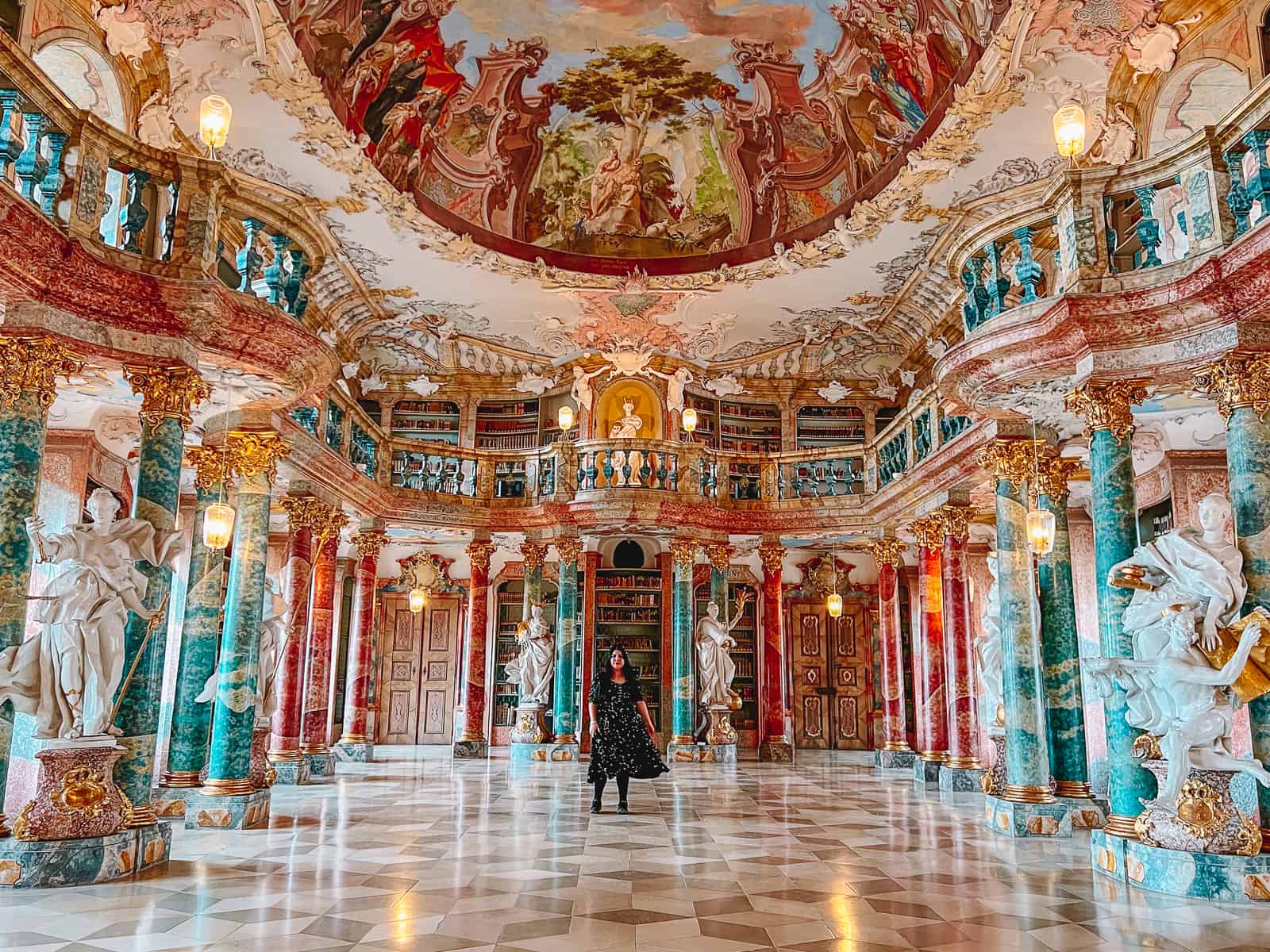 How to visit Wiblingen Abbey Library Germany